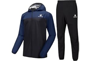 HOTSUIT Sauna Suit for Men Sweat Suits Gym Workout Exercise Sauna Jacket Pant Full Body For Weight loss