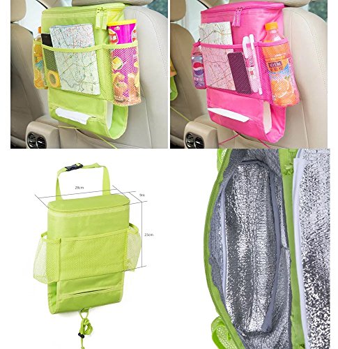 UrCool car seat organizer auto seat back organizer multi-pocket travel storage bag - 7
