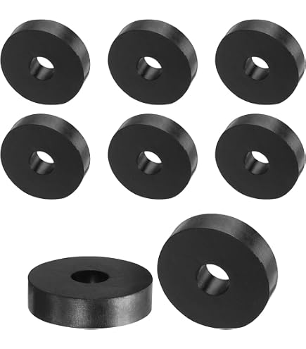 50 Joints Plats Caoutchouc 13x21x3mm Pour Raccords Robinet - Uxcell Noir