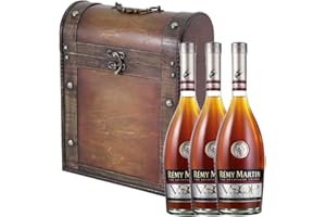 3 x Remy Martin VSOP Mature Cask Cognac in Antique Effect Gift Box With Handcrafted Gifts2Drink Tag