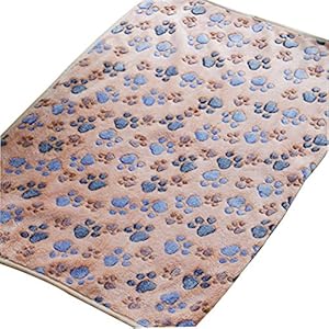 Hosaire Acolchado del Animal doméstico Suave cálida Mascota Pata de impresión sueño Mascota Perro Gato Manta cojín Mat 60 * 40 CM