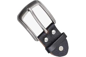 HJDJBD Einzelne Gürtelschnalle Herren,Gürtelschnallen,Belt Buckle,Als Ersatz Schwarzen Ledergürtel,Zinken Quadratische Klassische,für männer Frauen Gürtel,Nickelfreies,Universalgröße,Stilvoll und Langlebig