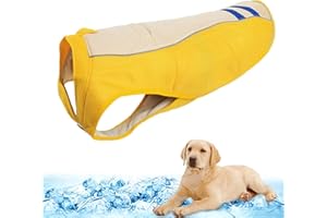 Mosucoirl Gilet rinfrescante per cani Cappotto estivo per cani, Raffreddatore palude per cani Gilet refrigerante traspirante Giacca per cani Anti-calore Camminata all'aperto Addestramento di caccia