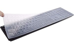 IKAMMO Revêtement de clavier Dell – Compatible avec clavier filaire Dell KB216 et Optiplex 5250/3050/3240/5460/7450/7050 et ordinateurs de bureau Inspiron AIO 3475/3670/3477