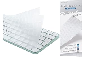 Digi-Tatoo Tastaturabdeckung für 2024 Magic Keyboard for Mac(A3118/A3203)/2021 Imac Magic Keyboard (A2449/A2450), (Europa and Germany Layout) - Schützender, Premium Ultradünner,Tastatur-Hautschutz