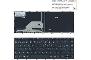 PORTATIL MOVIL Teclado Compatible con HP PROBOOK 430 G5 440 G5 445 G5 Negro con Marco