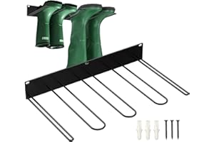 Genikeer Stiefelständer Stiefelregal Wand Stiefelhalter | Wandmontage Stiefelregal Organizer Hohe Stiefel Metall | Wand Montierter Stiefelregal Aufbewahrungsständer | Funktionaler Wand Schuhhalter