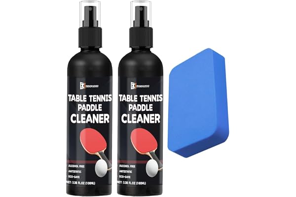 INNOVAYOU Bordtennis rengöringsset, eliminerar smuts och damm, bordtennisfladdermöss rengöringsset, hjälper till att hålla racket gummi klibbig och förlänger dess liv