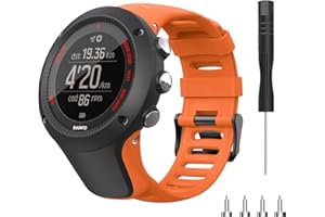 Songsier Bracelet Compatible avec Suunto Ambit 3/1/2/2S/2R/3 Sport/3 Run/3 Peak, Bracelet en TPU