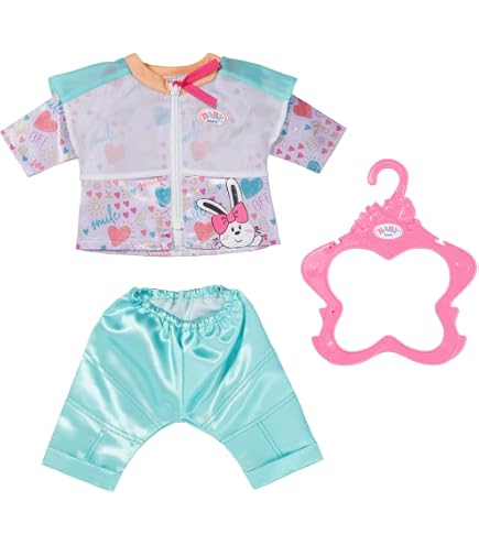 BABY born Deluxe Tenue d'équitation 831175- Avec 1 pantalon, des bottes, casque, haut de cheval