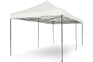 All Seasons Gazebos 3 x 6 m Pop Up Gazebo with Accessory Pack, Heavy Duty, Fully Waterproof, High-Quality Materials (White)
