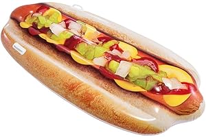 Toyland® Flotteur de Piscine Gonflable géant Hot Dog – 180 cm x 89 cm – Plage d'été et Piscine Lilo