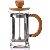 Deconox Bambu Kapak Filtre Kahve &amp; Bitki &Ccedil;ayı Demleme French Press 350ml