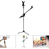 Microcase 7in1 Set Mikrofon Tablet ve Telefon Tutuculu 180 Derece D&ouml;ner Ayarlanabilir Mikrofon Standı AL4533