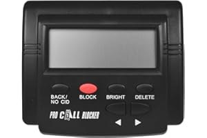 Fesjoy CT-CID803 Caller ID Box Call Blocker Detener las llamadas molestas Dispositivo con Pantalla LCD Identificador de 1500 números de capacidad