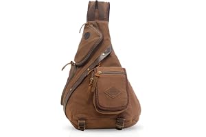 FANDARE Retro bröstväska herr ryggsäck dam slingbag, duk, axelväska, axelväska, affär, universitet, skola, cykling, camping r