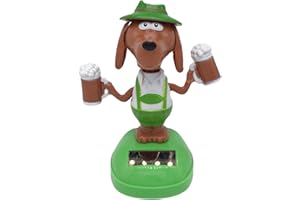 Jimtuze Solar Powered Dancing Figures - Funny Solar Powered Dancing Figures Solar Powered Car Toy Dancing Dogs Solar Dancer Dog Toy, Solar Power Bobbleheads for Home Car Ornament Decoration