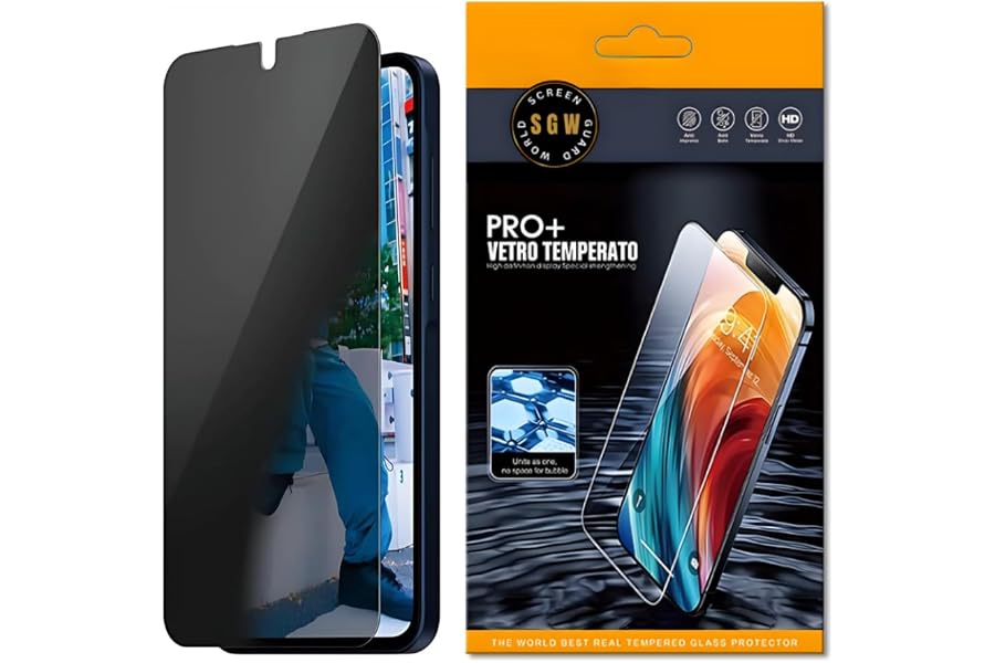 Anti Spy Anti Peep Privacy Screen Guard Protector Glass Compatible with Samsung Galaxy A05, A05-S, A06, A16, A07, A17 (Samsun