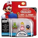 NINTENDO Mario Bros Universe Micro Wave 1: Bob-Om, Princess Peach and Yoshi Action Figure,