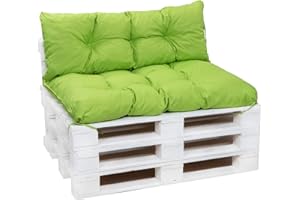 GENERIC Palettenkissen Outdoor - palettenkissen wasserdicht 120x80+120x40cm -palettenkissen Set (Lime)