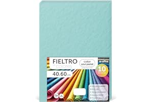 m-office Pannolenci Colorati, Feltro per Lavoretti Creativi, Cucito e Patchwork, Materiale per Scrapbooking e Decorazioni, Set Colori DIY, Ideale Artigianato e Fai-da-te, 40x60cm (Blu Pastello, 10pz)