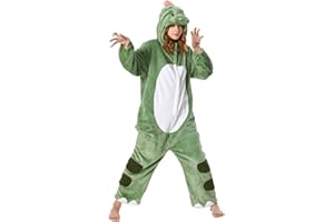 OLAOLA Pijama Adulto, Disfraz de Animal, Unisex Onesie para Cosplay de Halloween, Pijama Entero de Una Pieza para Mujer y Hombre