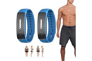MOLYRRD Matteo Ultrasonic Body Shape Wristband, Magnetic Lymphatic Drainage Detox Bracelet, Smart Waterpoof Weight Loss Slim Fit Bracelet for Men and Women (2PCS,Blue)