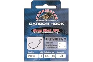 Jenzi Drop-Shot Rig IV Circle Gap Vorfach mit Haken 150cm 3Stk