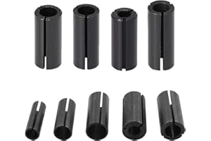 HNJKJEU Adattatori Fresa, 9 PZ HSS Pinza per Fresa Adattatore, Incisione Alta Precisione Adattatori, Adattatore Mandrino Fresa per la lavorazione del legno Fresatura, boccole Spaccatrice, incisioni Utensili