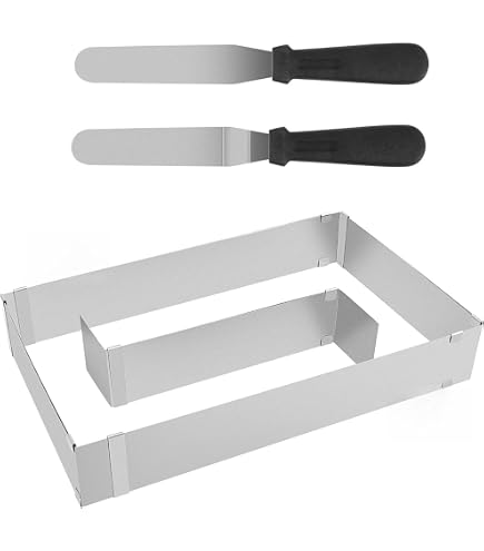 Carré Décoratif Acier Inoxydable 26x26 Cm • Decora • Pour Pâtisserie, Emporte-pièce • Cuisson Uniforme • Facile à Utiliser
