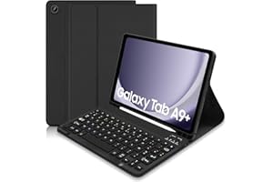 HOFSOS Coque Clavier pour Samsung Galaxy Tab A9+ 2023 11 Pouces (SM-X210/X216/X218), AZERTY Français Étui Clavier Magnétique Bluetooth sans Fil Etui Housse avec Pen Holder pour Samsung Tab A9 Plus-Noir
