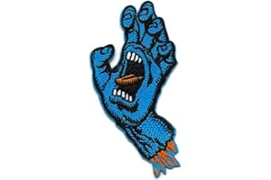 Ohrong - Toppa da braccio con scritta "Nightmare on Santa Cruz", colore: Blu