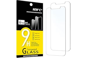 NEW'C Lot de 2, Verre Trempé pour iPhone 11 et iPhone XR, Film Protection écran - Sans Bulles d'air -Ultra Résistant (0,33mm HD Ultra Transparent) Dureté 9H Glass