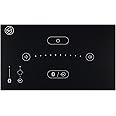 Systemline E50 Wall Mounted Bluetooth Amplifier Touch Screen Panel with Gesture Control, Stereo Wireless Audio System Kit, TV & Aux Inputs, Easy Installation, Gloss Black Finish