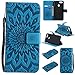 Price comparison product image Honor 7x, Premium Ultra Slim Thin Luxury Magnetic Flip PU Leather Wallet Flip Case Cover Shell with stand card slots Case Cover Cover Case Protective Case for Huawei Honor 7x blue
