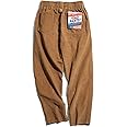Yujun Brown Corduroy Pants Men Solid Harajuku Straight Pant Cargo Vintage Casual Streetwear Trouser Safari Bottoms