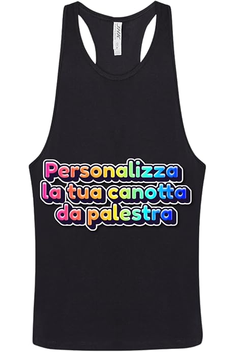 Canotta Personalizzata Uomo/Donna - Cotone 100%, Per Palestra, Spiaggia, Sport, Con Stampa Nome O Logo - Foto 8