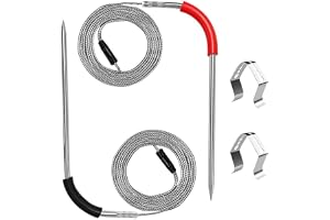 2-pack köttsondset för Weber-grillar, för Smart Connect-kompatibel, temperaturövervakning i realtid, koppar med hög precision