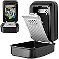 KTUEOV Key Safe Wall Mounted, Large Key Box Outdoor 4 Digit Combination Key Lock Box with Waterproof Cover Key Cabinet to Storage Keys Security Lockbox with Code, Key Safe for Home Office Garage
