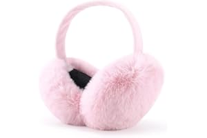 Airmoon Ear Muffs for Women - Winter Ear Warmers - Soft & Warm Cable Knit Furry Fleece Earmuffs - Ear Covers for Cold Weather