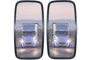 PROMO LINK 2 specchietti universali vetro per camion, furgoni, trattori o bus, dimensioni 36 x 18 cm