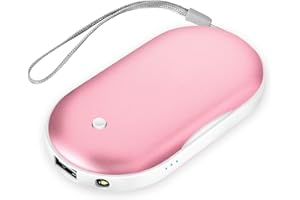 ROYEO Hand Warmers,5200mAh Electric Portable Pocket Double-Side Rechargeable Hand Warmers/Pwer Bank,Heat Therapy Great for Outdoor Sports,Best Winter Gift for Women, Men