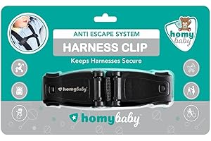 HOMYBABY® Anti-Escape Harness Clip – Adjustable Chest Buckle - Prevent Children Taking Their Arms Out of The Straps - Harness Chest Clip (Standard, 1pcs)