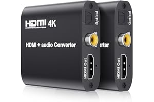 Extractor de audio HDMI 1.4 4K/30Hz HDR 1080P/60Hz, convertidor de audio BolAAzuL HDMI 1.4 a SPDIF 5.1 canales + coaxial digital + L/R con EDID