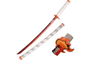 Eroberer Replica Spade Cosplay Spade Rengoku Kyoujurou Samurai Spada, Spada di plastica Prop Play Halloween Cosplay Regalo 40 Pollici