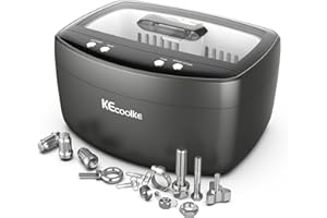 Ultraschallreinigungsgerät Ultraschallreiniger Ultraschallgerät KECOOLKE Sonic Cleaner mit digitalem Timer für Brillen, Ringe, Münzen, Fingerringe, Geld