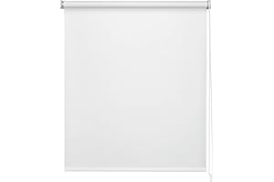 EASYDECO - Estor Enrollable Blackout (Blanco, 105_x_250_cm)