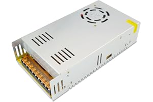 WEISHUO 24V 15A Fuente de Alimentación Transformador Interruptor AC 110V / 220V a DC 24V 15A 360W Regulada Universal Transformador de Potencia para Tiras de LED, Industrial