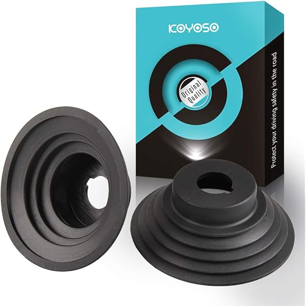 Coppia Guarnizioni Faro Auto 90mm - Gomma Nera, Parapolvere E Impermeabile, Per LED E Cache Phare