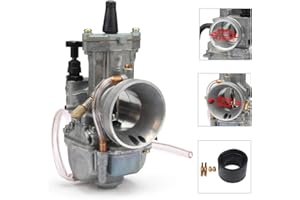 JFG RACING Carburatore 34 mm,PowerJet PWK Carburatore Moto per Dirt Bike Motocross Motorrad Go Karts Scooter Quad ATV